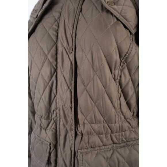 Vince Camuto Womens Olive Green Quilted Jacket - Picture 3 of 7